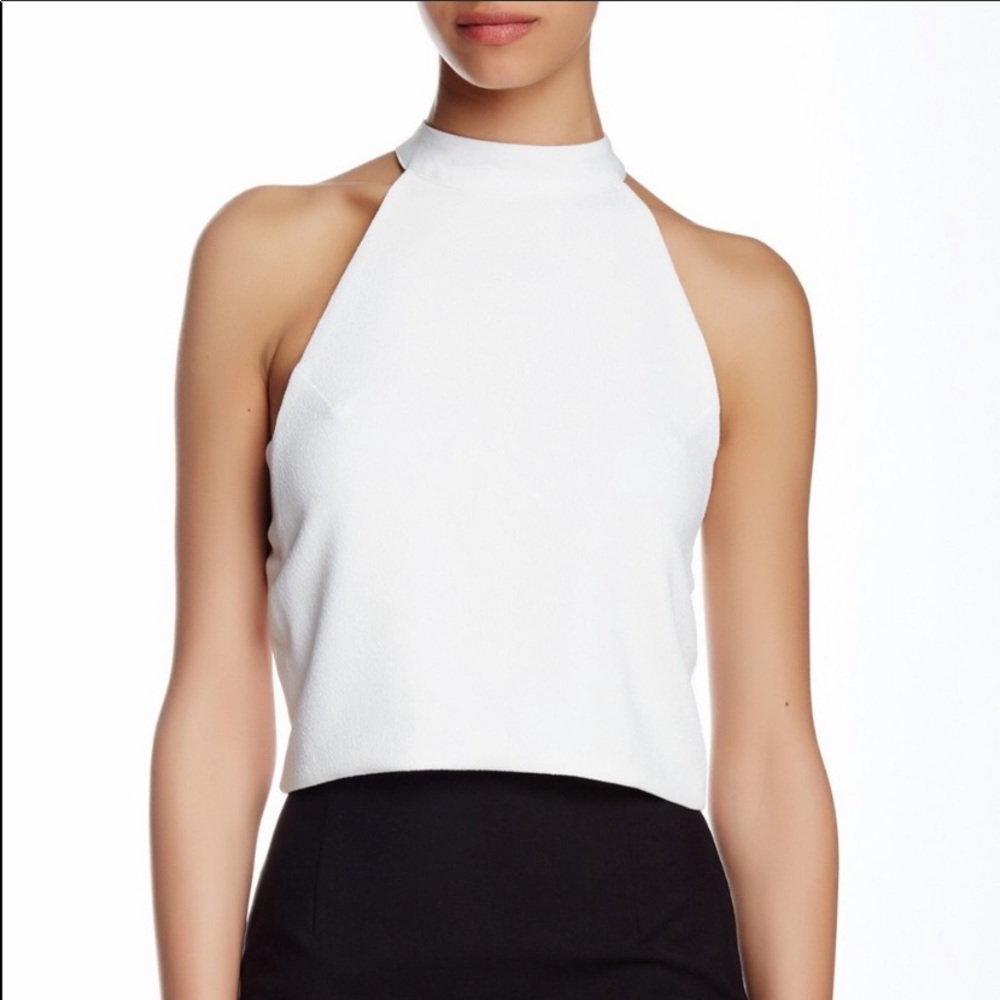 J.O.A. Cutaway Crepe Top